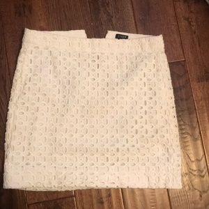 Jcrew white skirt
